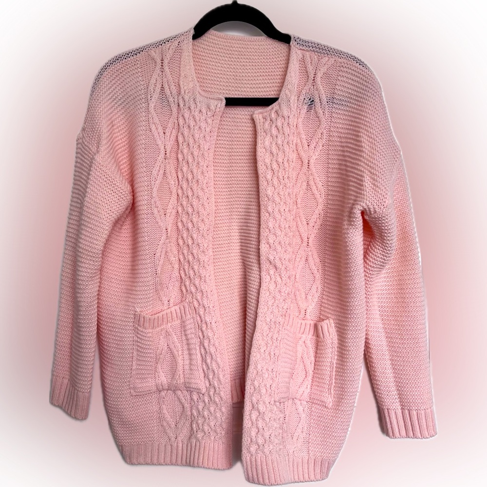Handmade Pink Cardigan, knit